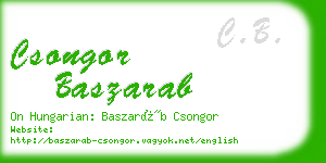 csongor baszarab business card